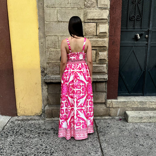 Vestido Celeste Fiusha