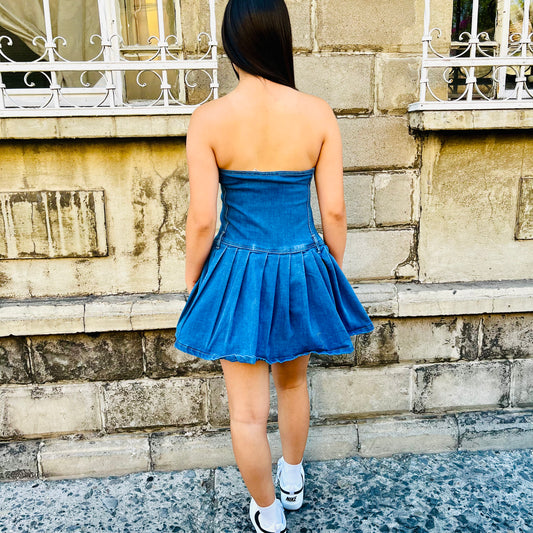 Vestido Palmer Azul Fuerte