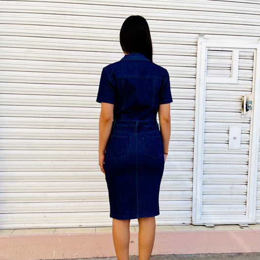 Vestido Lilian Azul Claro