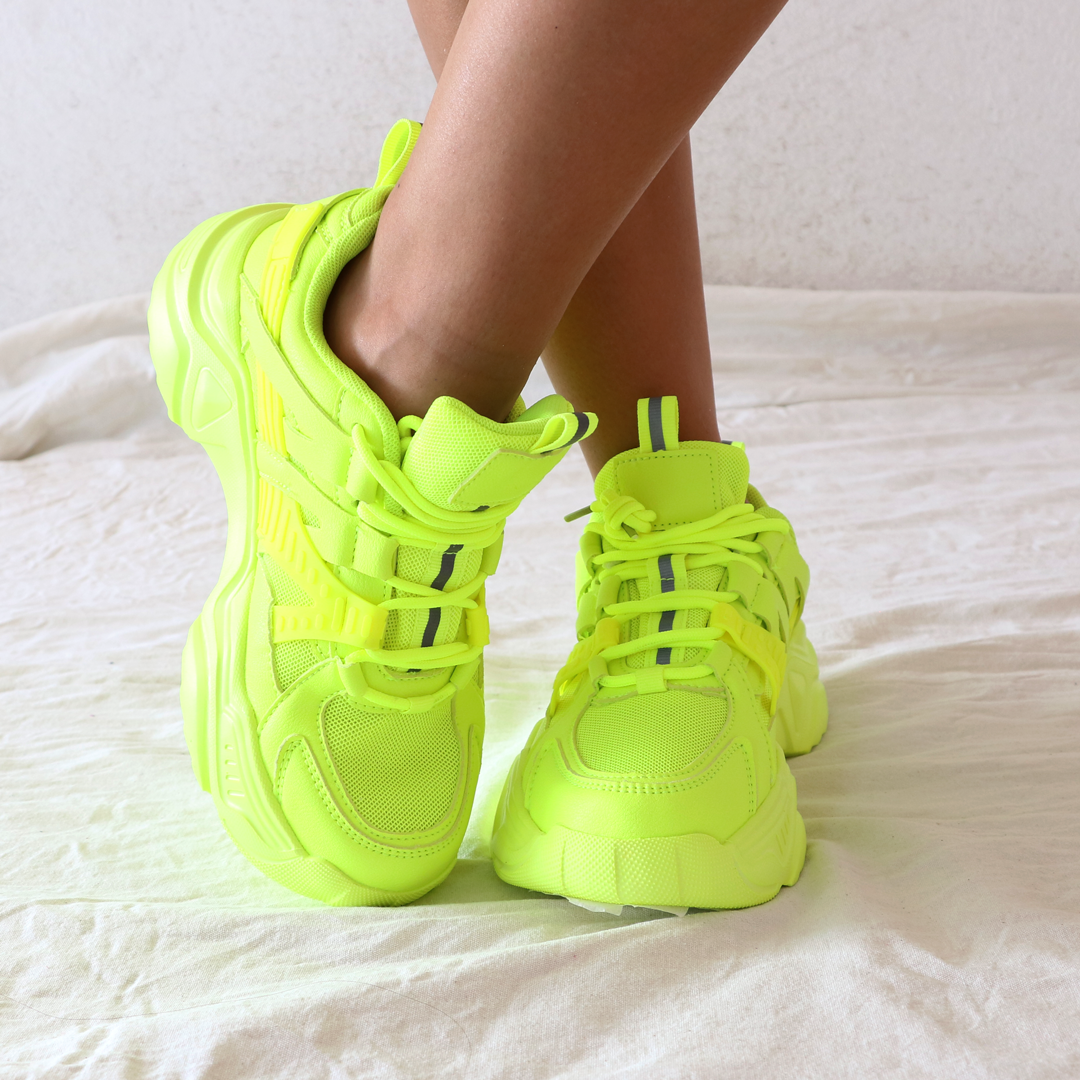Tenis Jema Verde Fosforescente