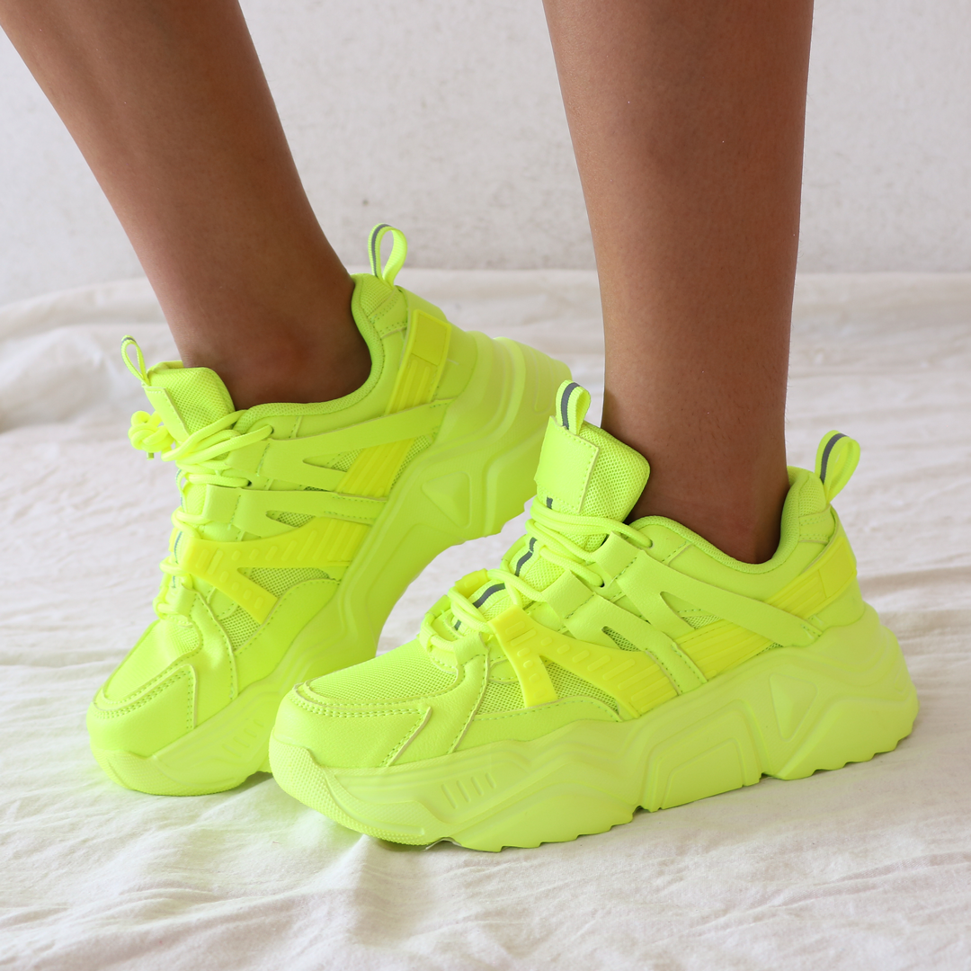 Tenis Jema Verde Fosforescente