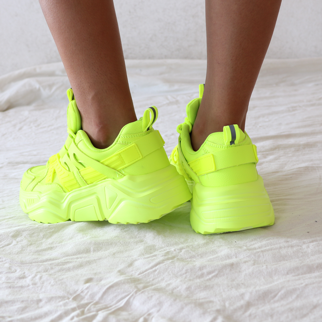 Tenis Jema Verde Fosforescente
