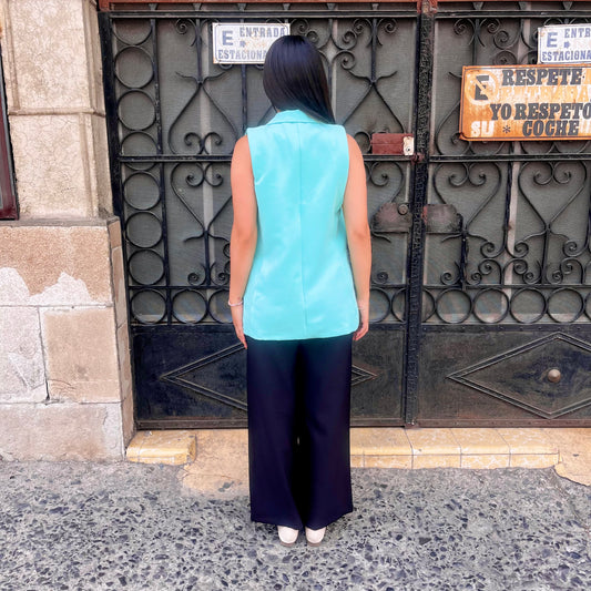 Chaleco Isac Verde Agua