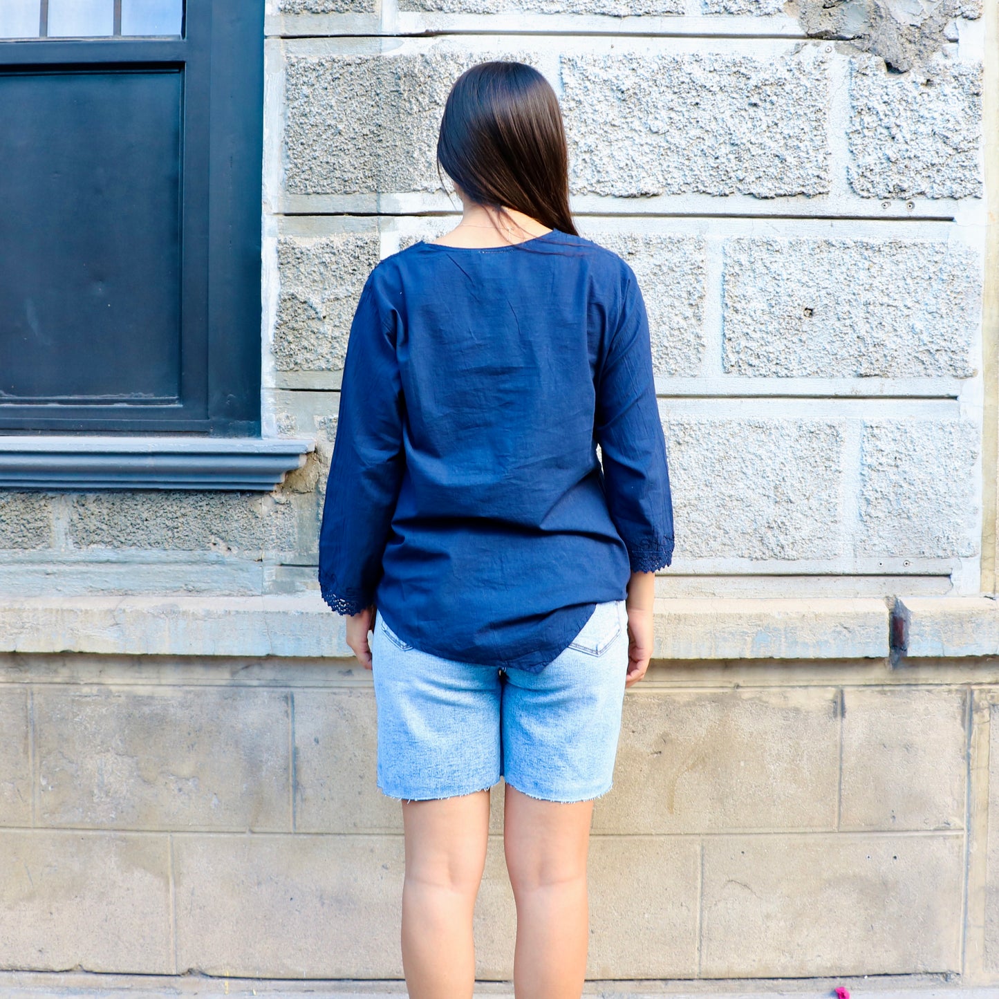 Blusa sean Azul Marino