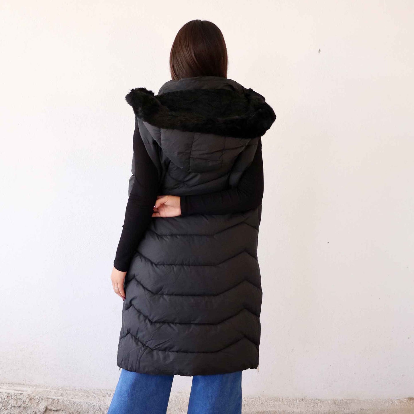 Chaleco Vania Negro (Tallas Extra)