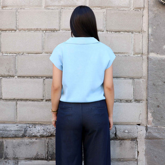 Blusa Wren Azul Cielo