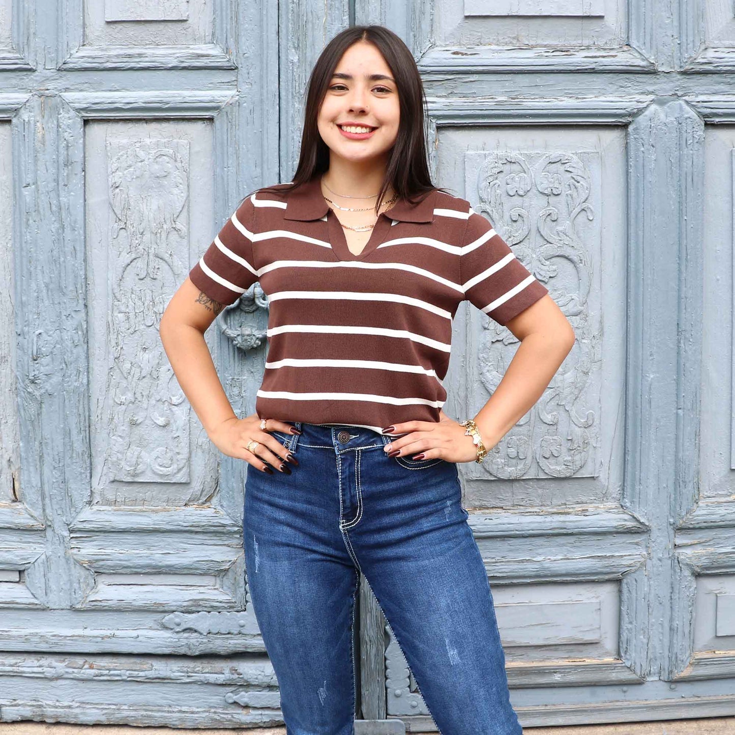 Blusa Camila Café