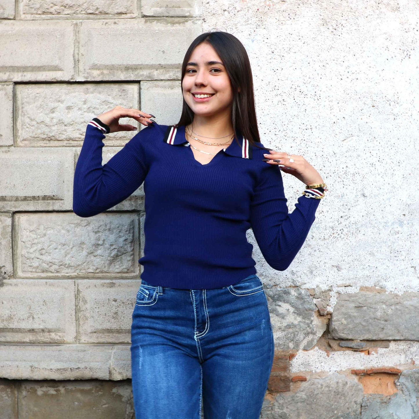 Blusa Dalina Azul Marino