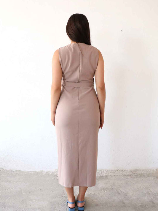 Vestido Zafrya Camel