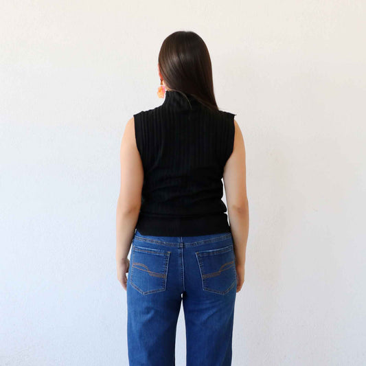 Blusa Milara Negro-Plata