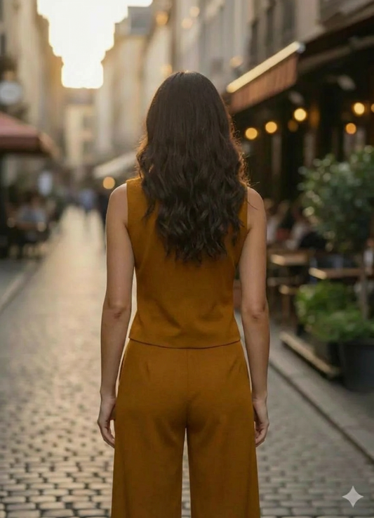 Conjunto Lise Mostaza