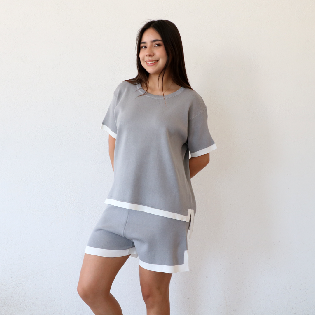 Conjunto Yunni Gris