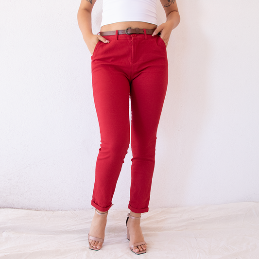Pantalón Jen  Rojo