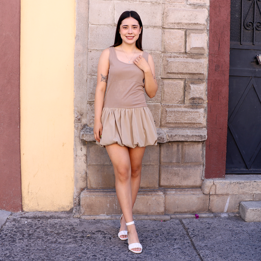Vestido Hania Camel