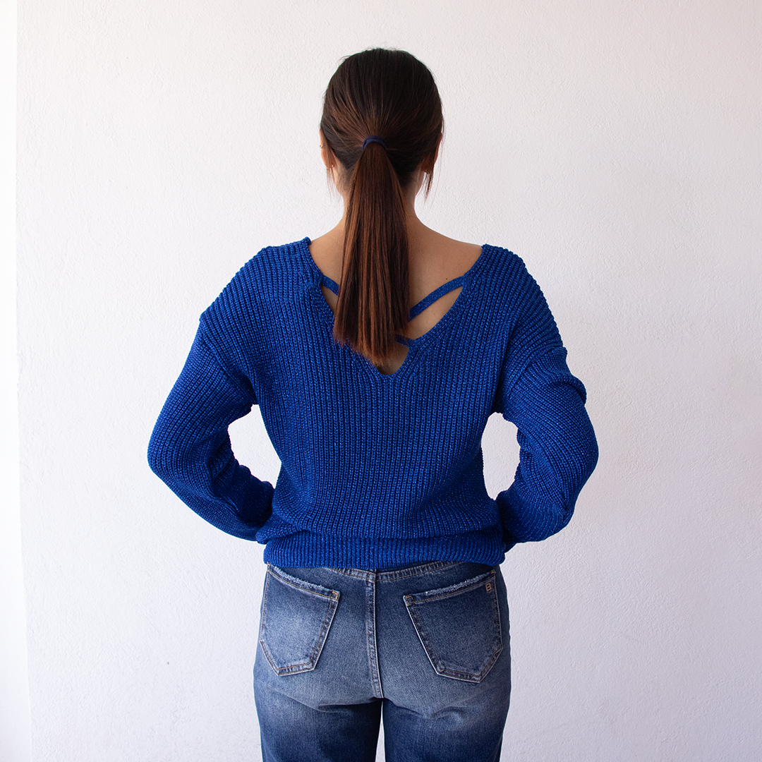 Suéter Archi Azul Rey