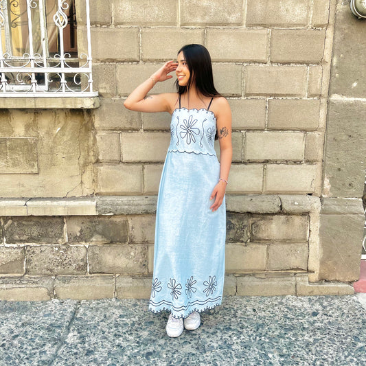 Vestido Eilam Azul Cielo