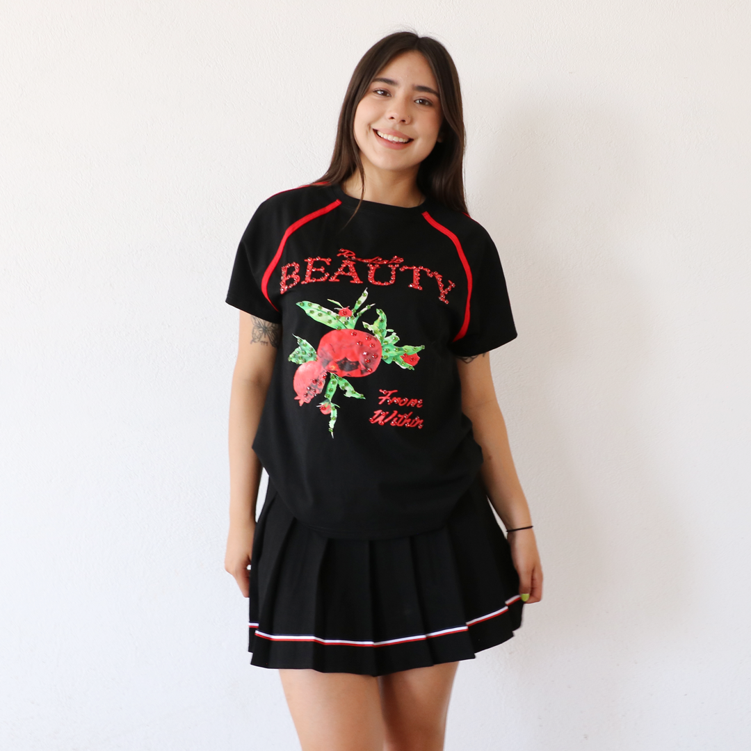 Playera  Bloom Negro