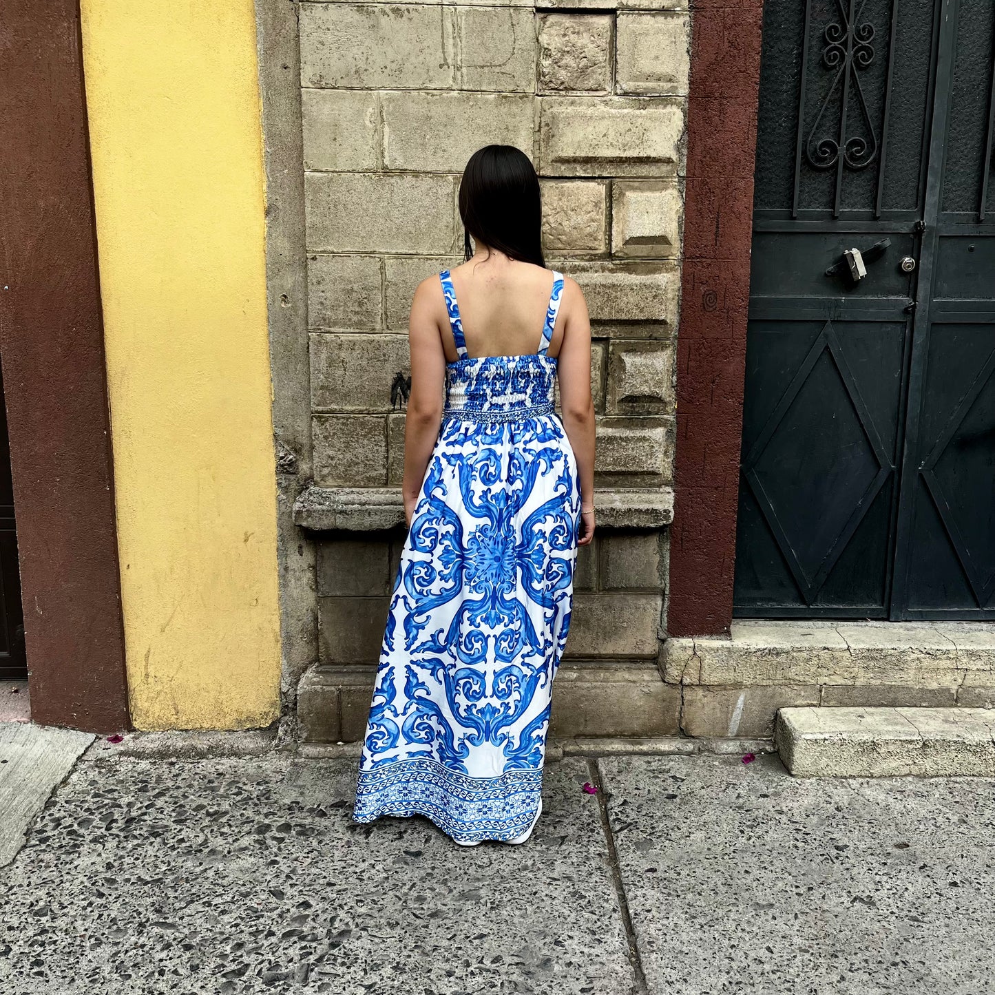 Vestido Celeste Azul