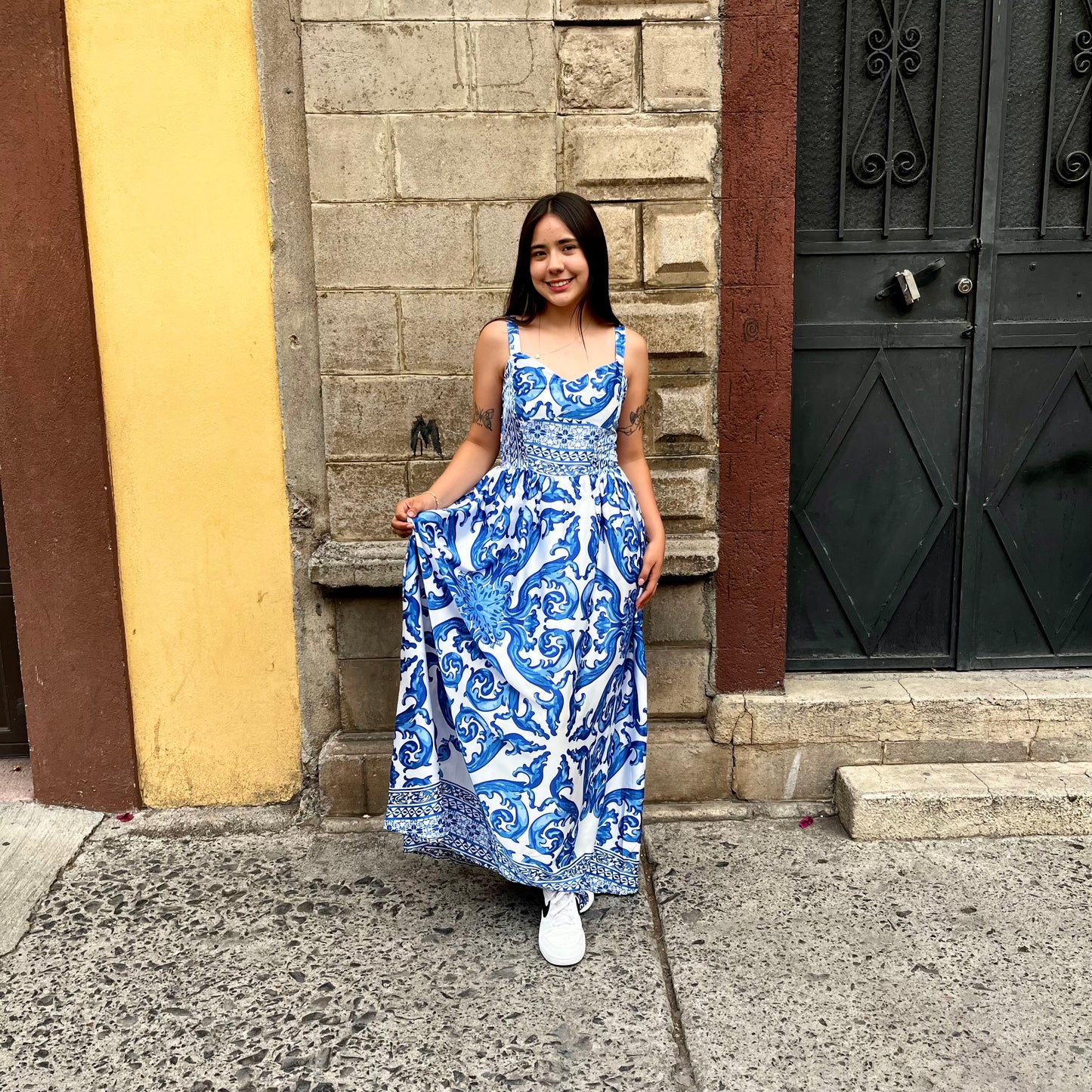 Vestido Celeste Azul