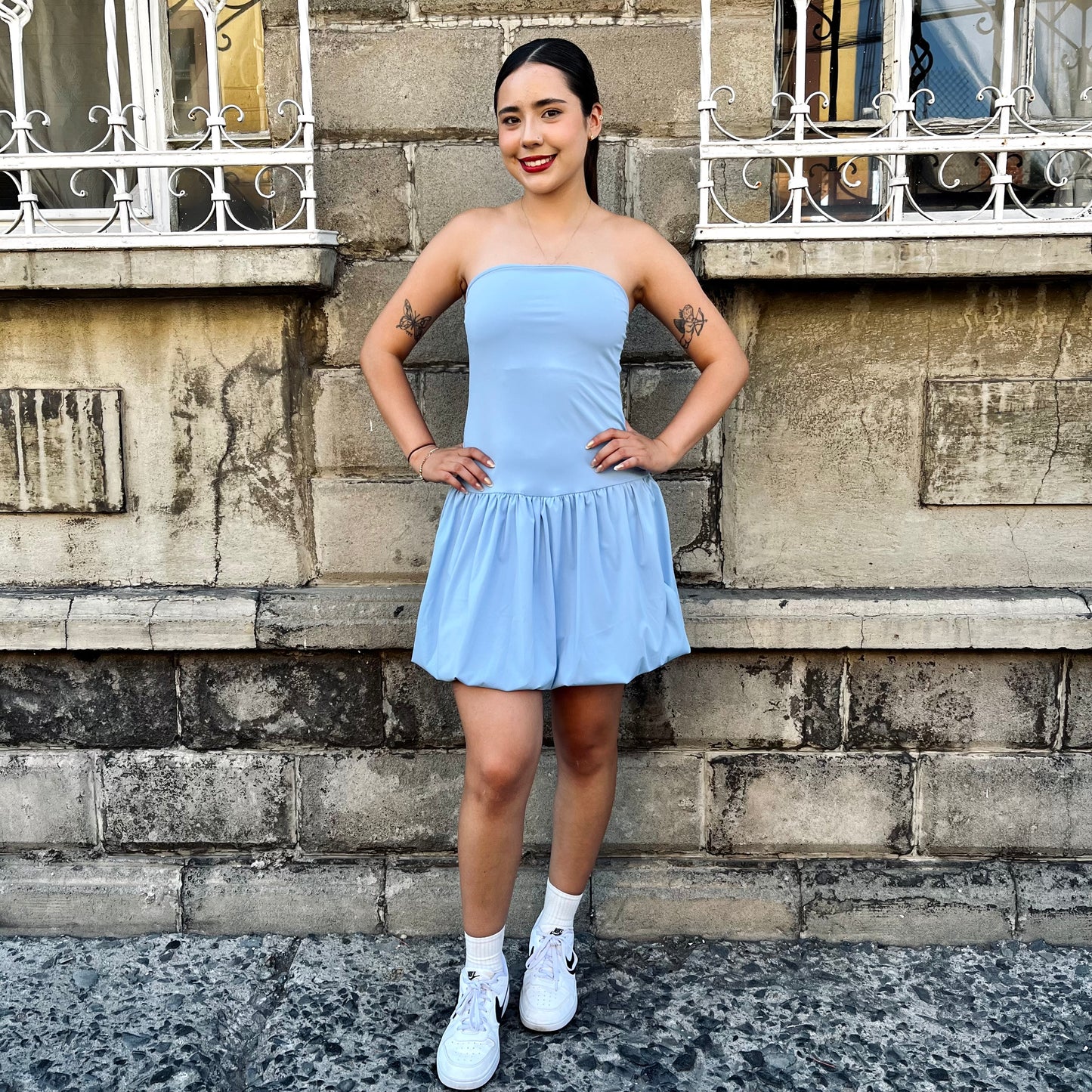 Vestido Asael Azul Cielo