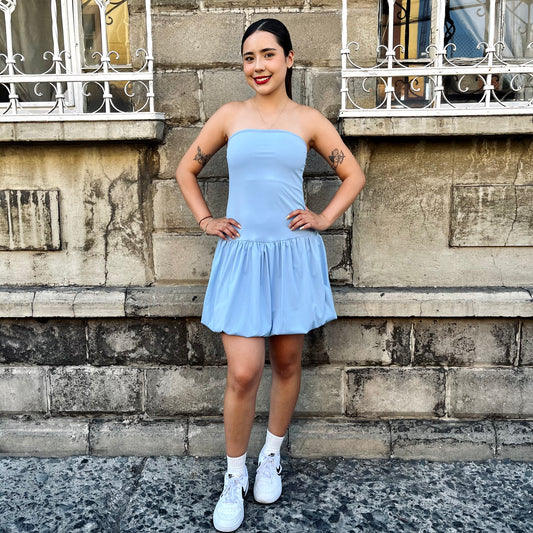 Vestido Asael Azul Cielo