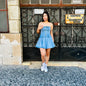 Vestido Palmer Azul Claro