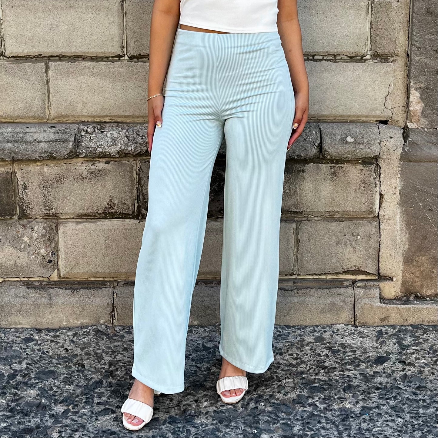 Pantalón Mariela  Verde Agua