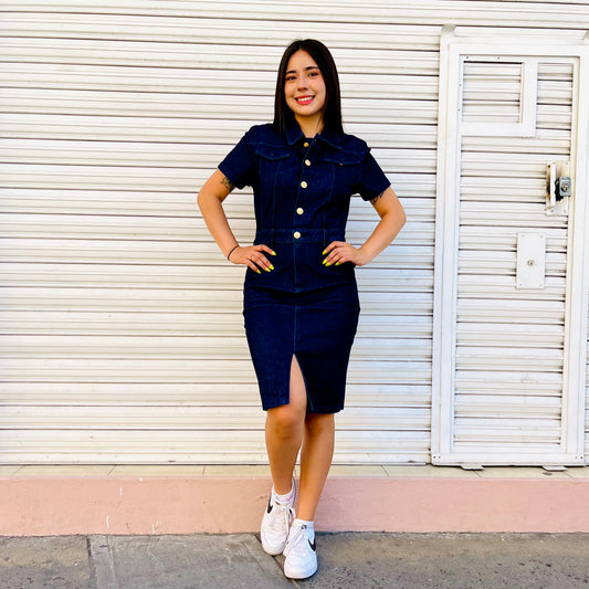 Vestido Lilian Azul Fuerte