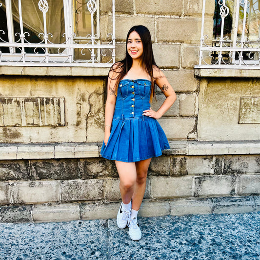 Vestido Palmer Azul Fuerte