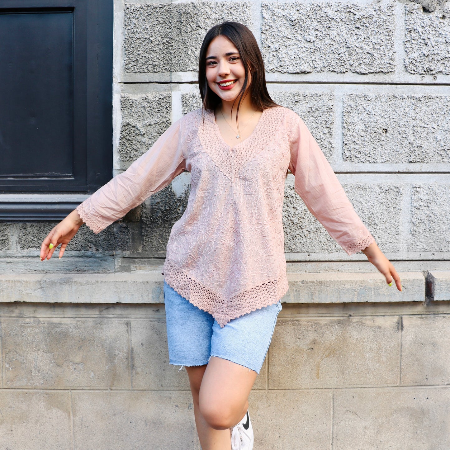 Blusa Sean Café  Claro