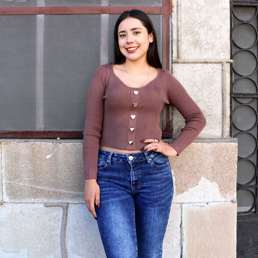 Blusa Lia Chocolate