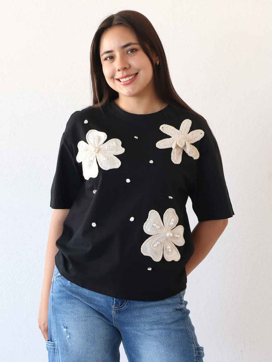 Playera Cotton Negro