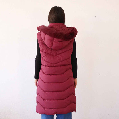 Chaleco Vania Vino (Tallas Extra)