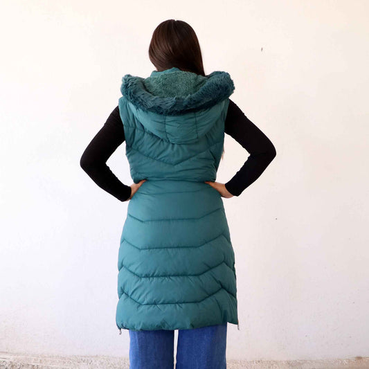 Chaleco Vania Verde Militar (Tallas Extra)