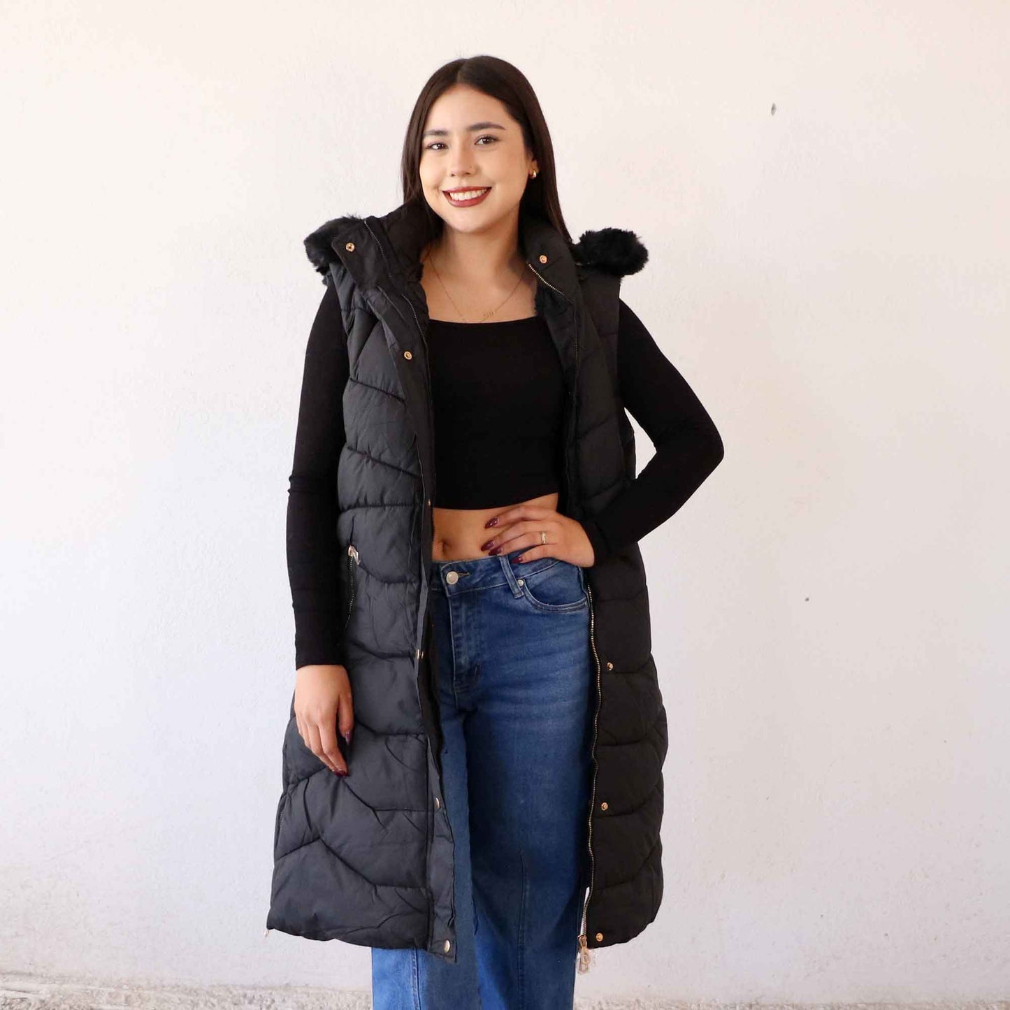 Chaleco Vania Negro (Tallas Extra)