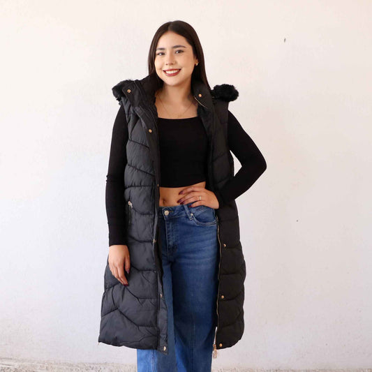 Chaleco Vania Negro (Tallas Extra)