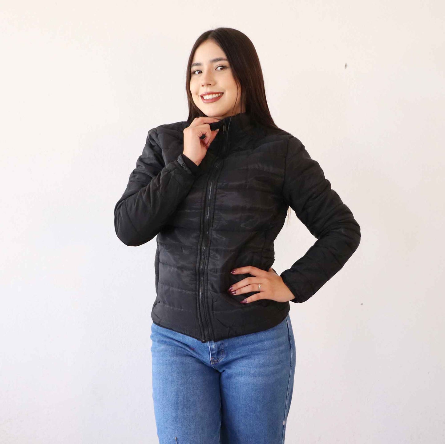 Chamarra Sandra Negro