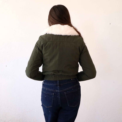 Chamarra Tina Verde Militar