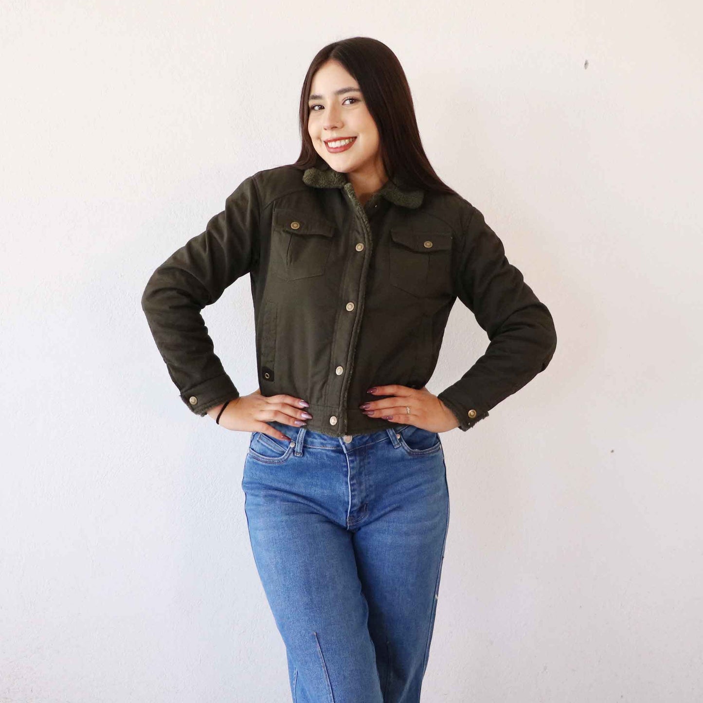 Chamarra Martina Verde Militar