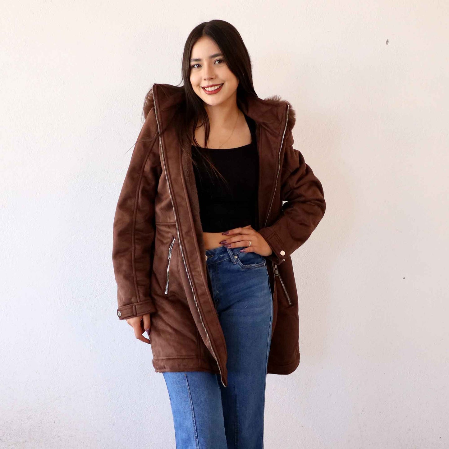 Chamarra Gorizia Chocolate (Tallas Extra)