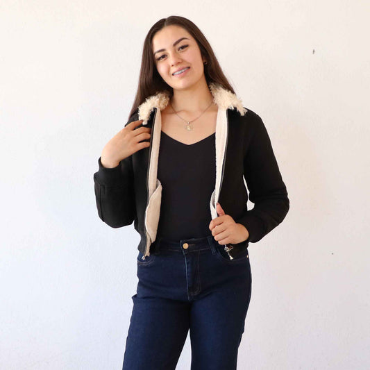 Chamarra Yulia Negra