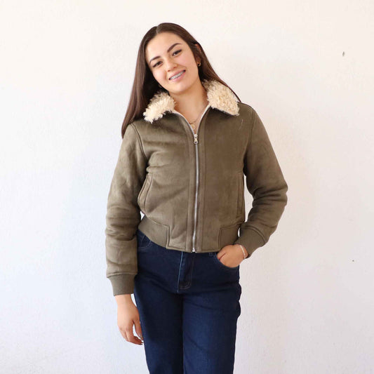 Chamarra Yulia Verde Olivo