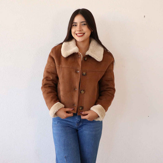 Chamarra Lucky Camello Oscuro