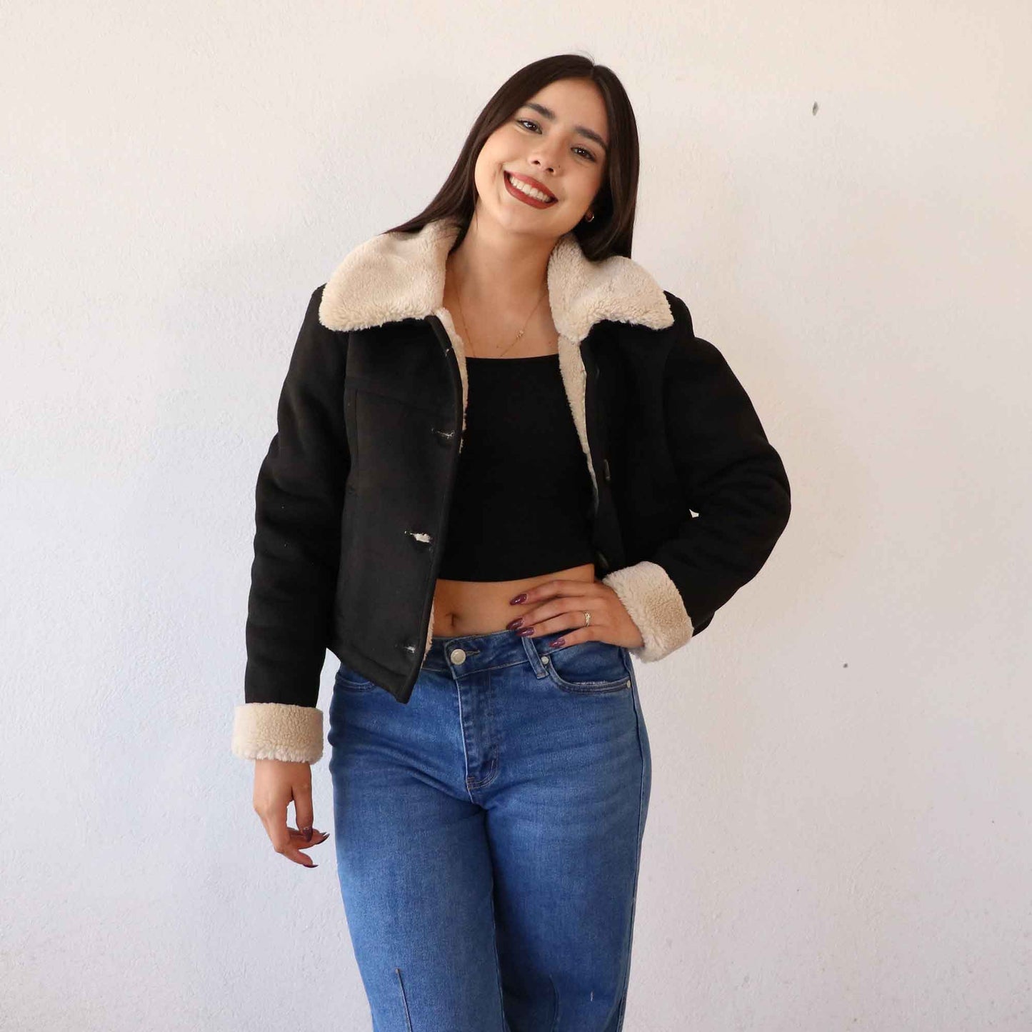 Chamarra Lucky Negro