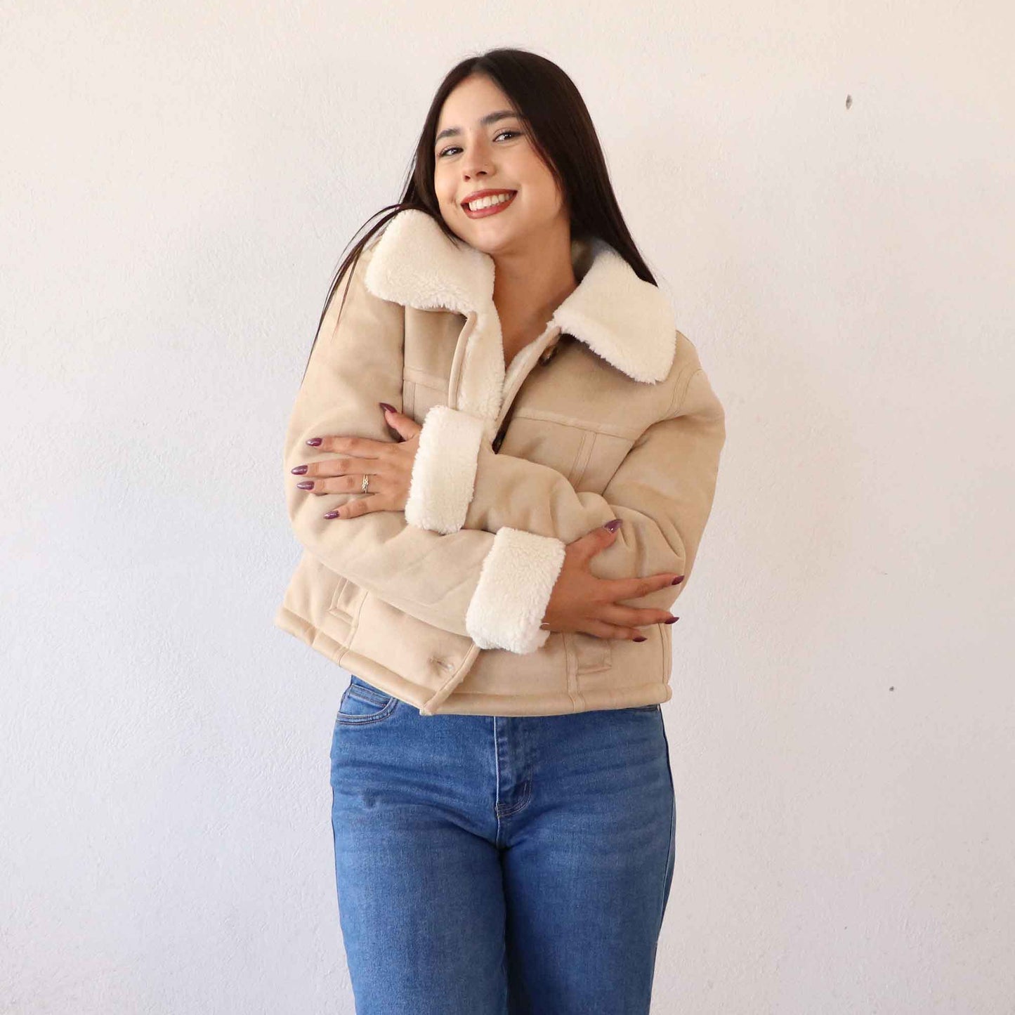 Chamarra Lucky Crema