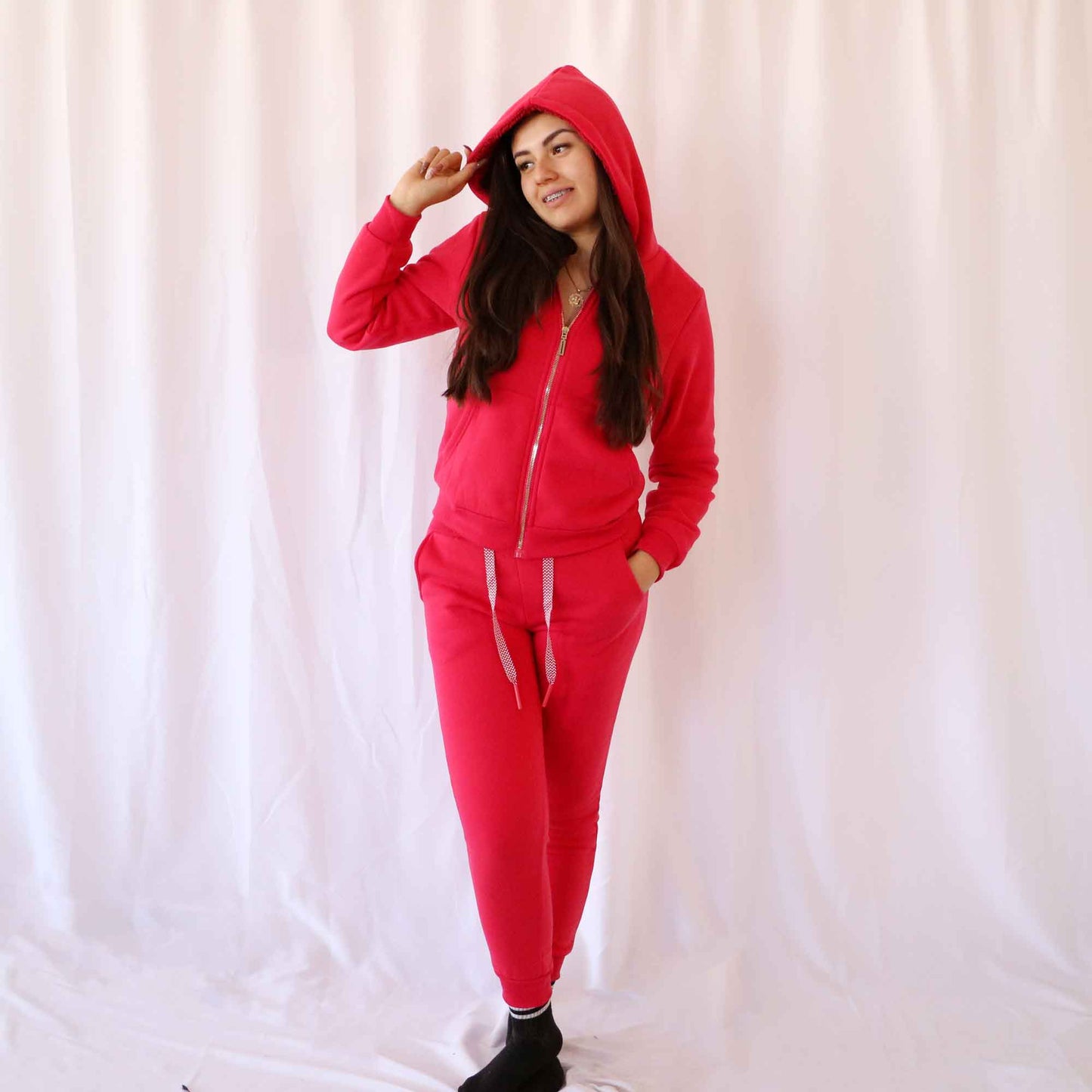 Conjunto Violeta Rojo