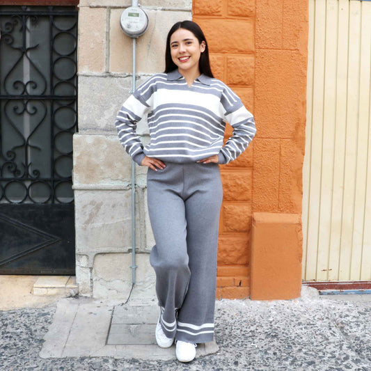 Conjunto Mecha Gris