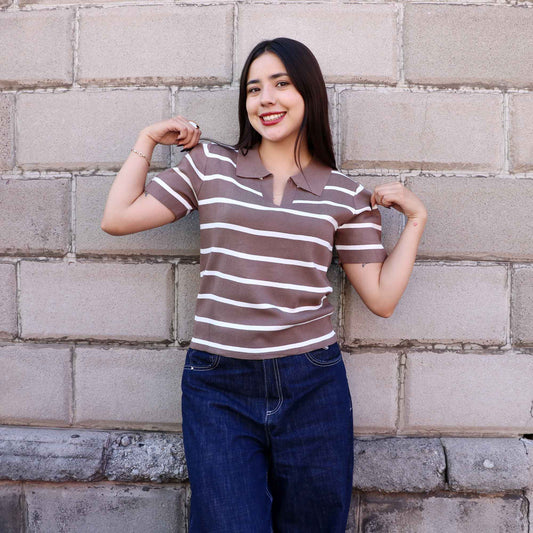 Blusa Dalia Café