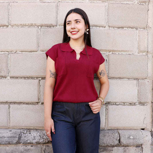 Blusa Wren Vino
