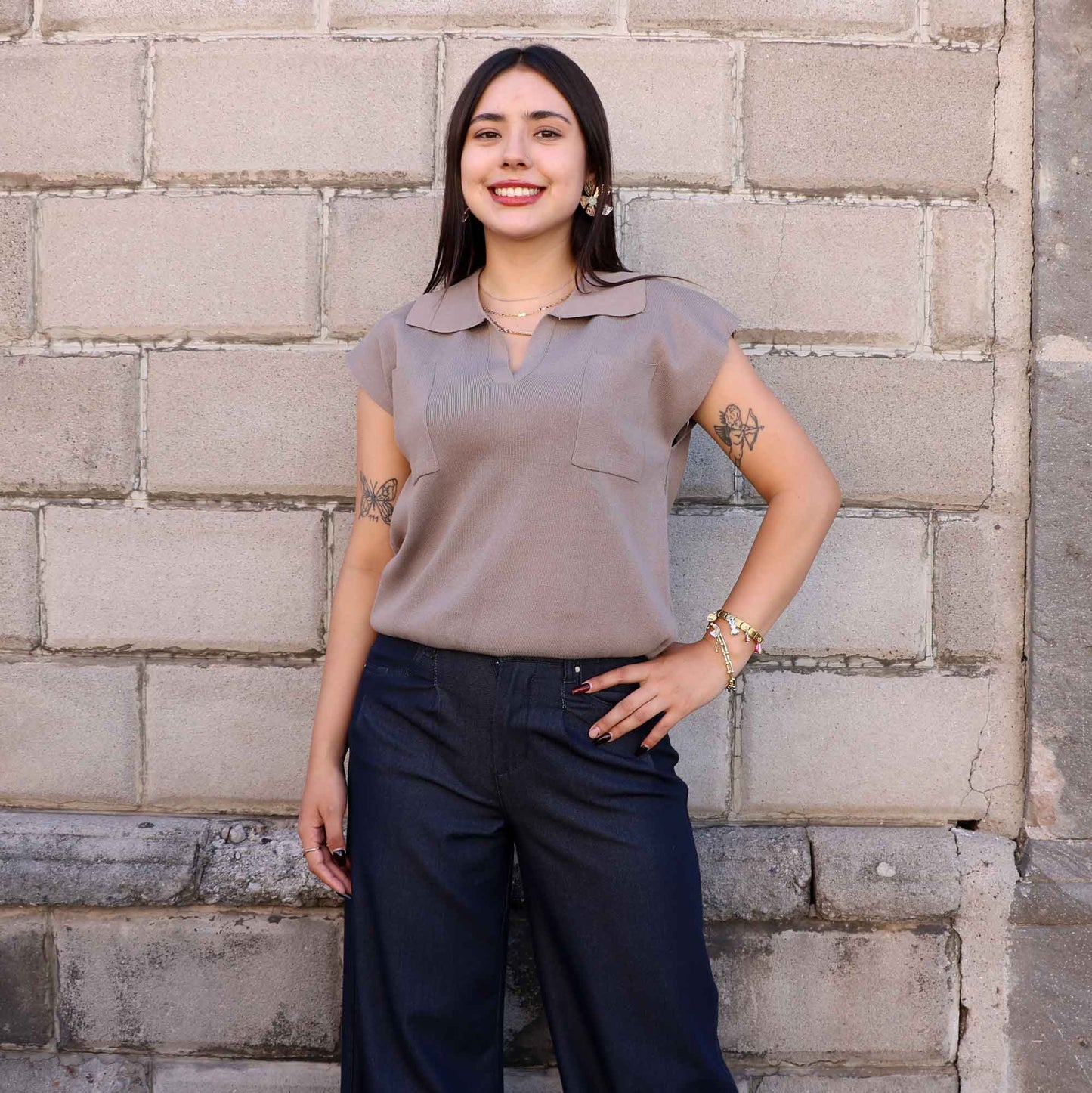 Blusa Wren Camel